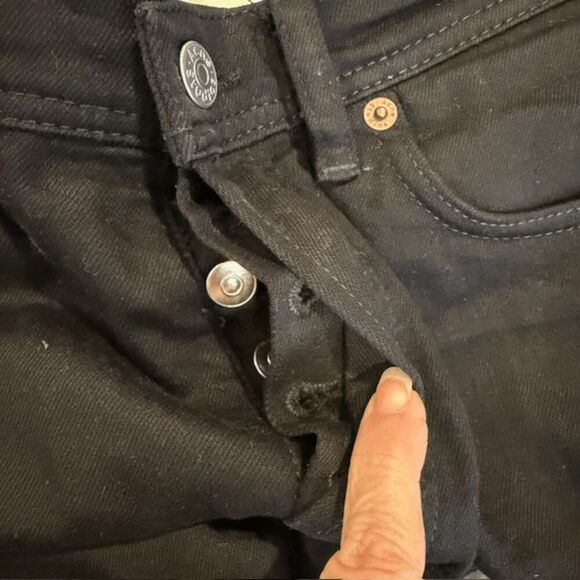 ACNE Studios River Stay Black Men's Cropped Black Stretch Jeans Size 31 - Picture 7 of 13